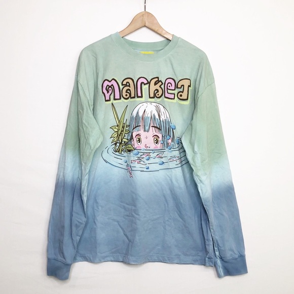 Market ombre, graphic, print sweatshirt - Picture 9 of 10